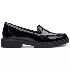 Gianni Bini Womens Size 8M Shoes Black Comfort Lugged Platform Penny Loafers